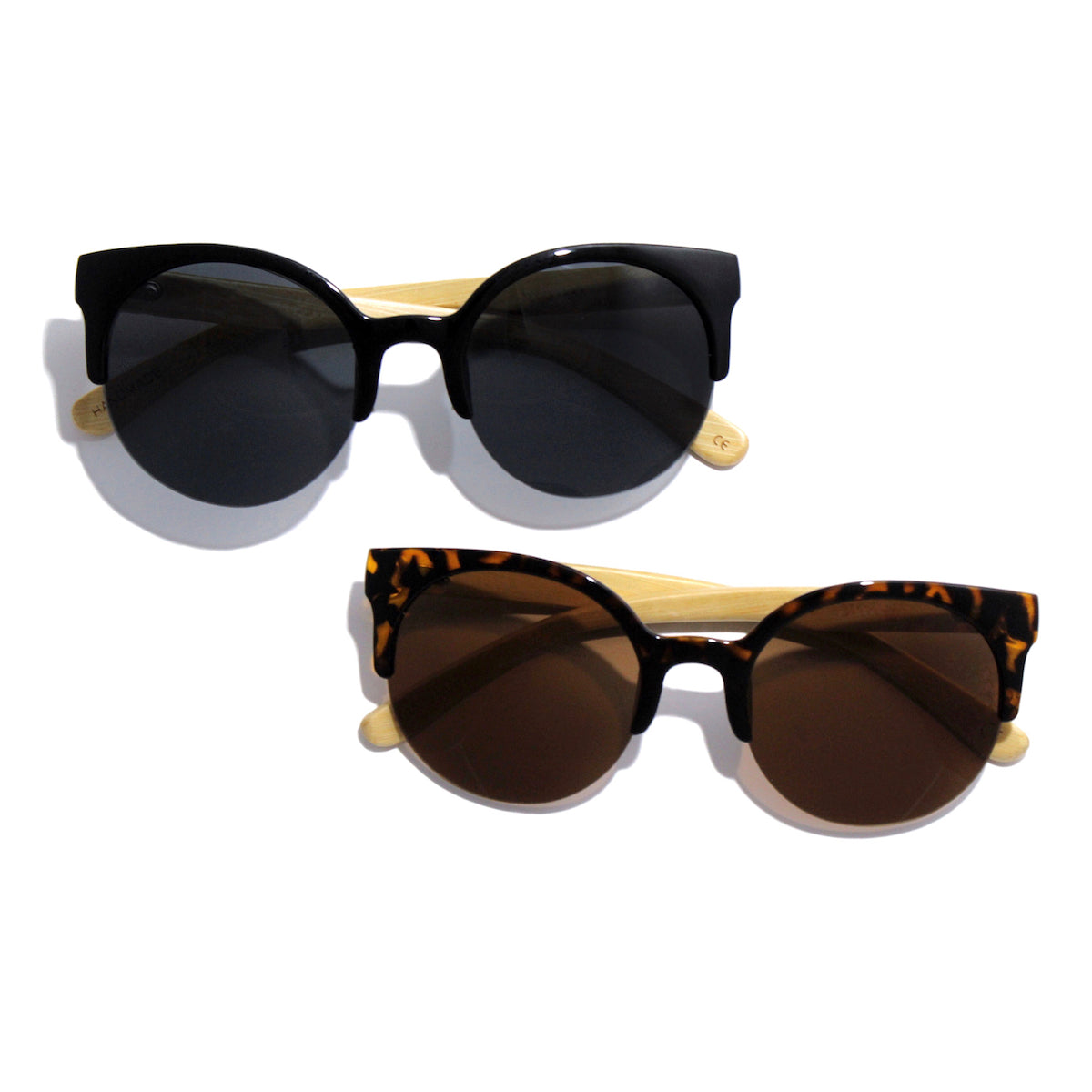 womens cat eye sunglasses, cat eye bamboo sunnies for women