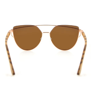 Coco // Polarized Brown Cat-Eye Sunglasses