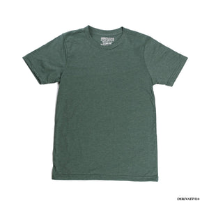 heather green organic sustainable recycled t-shirts