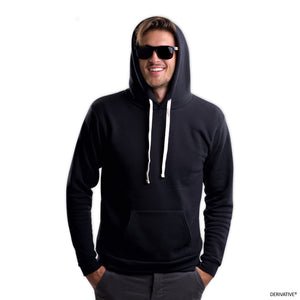 cameron kolbo in derivatives eco friendly apparel, pullover hoodie
