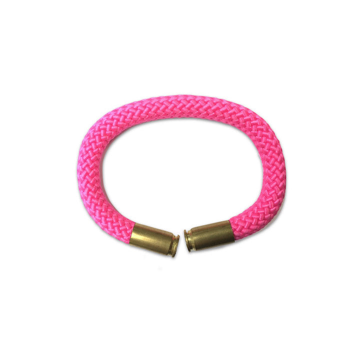 pink paracord and bullet bracelet
