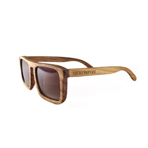 natural zebra wood sunglasses