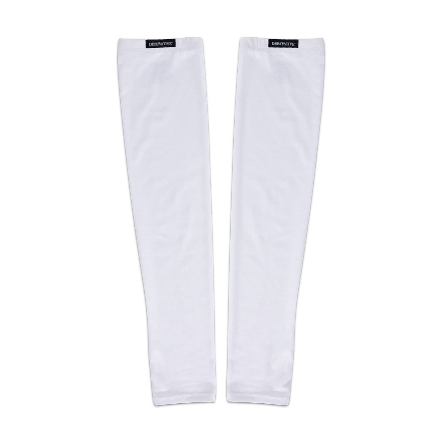 white cotton blend arm sleeves