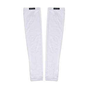 white cotton blend arm sleeves