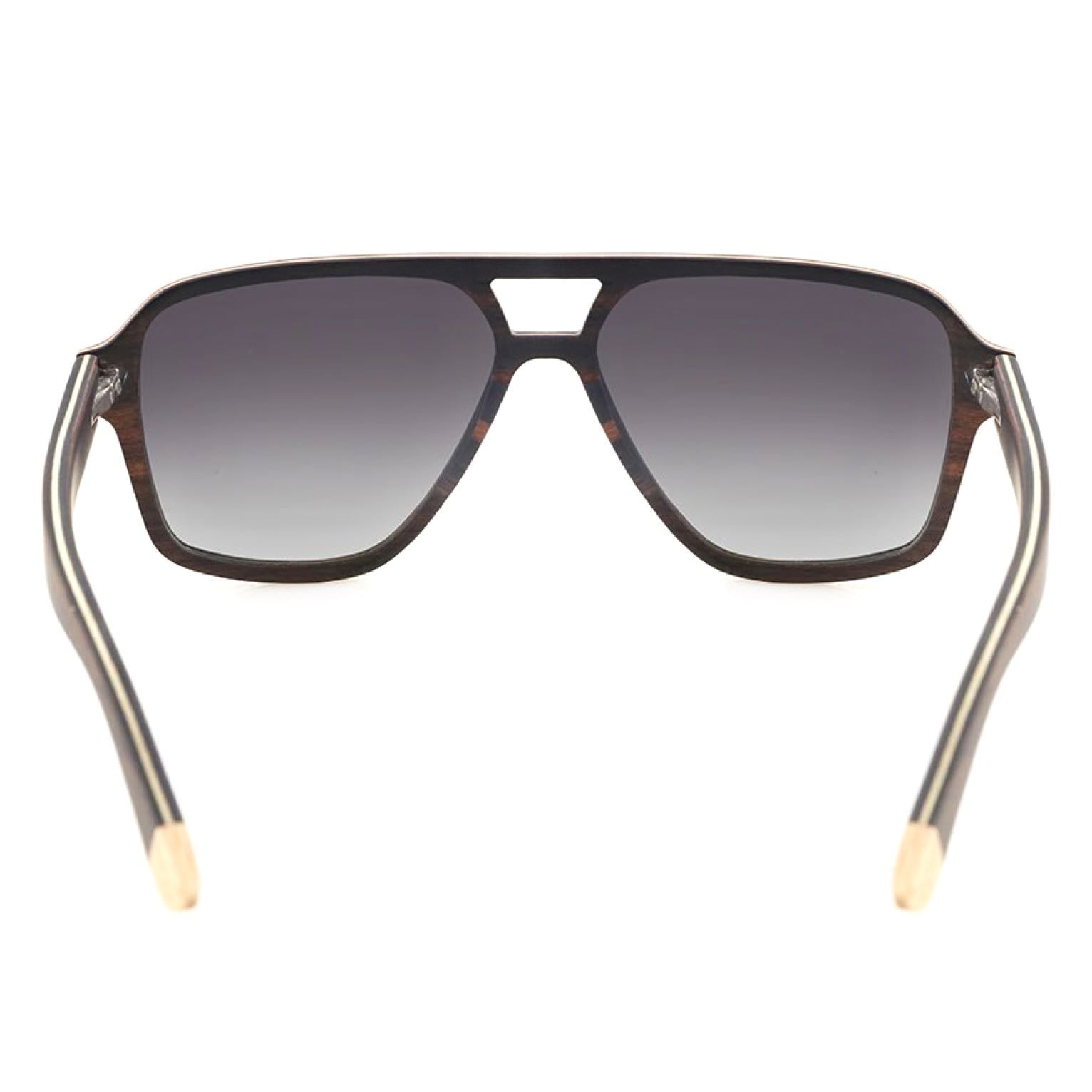 men's and women's polarized wood aviators sunglasses