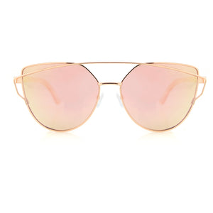 womens mens rose gold pink cat eye sunglasses polarized