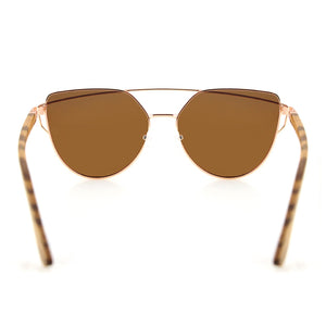 Coco // Polarized Brown Cat-Eye Sunglasses