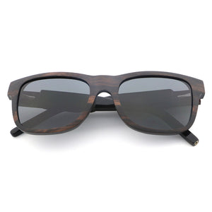 wayfarer style wooden sunglasses polarized