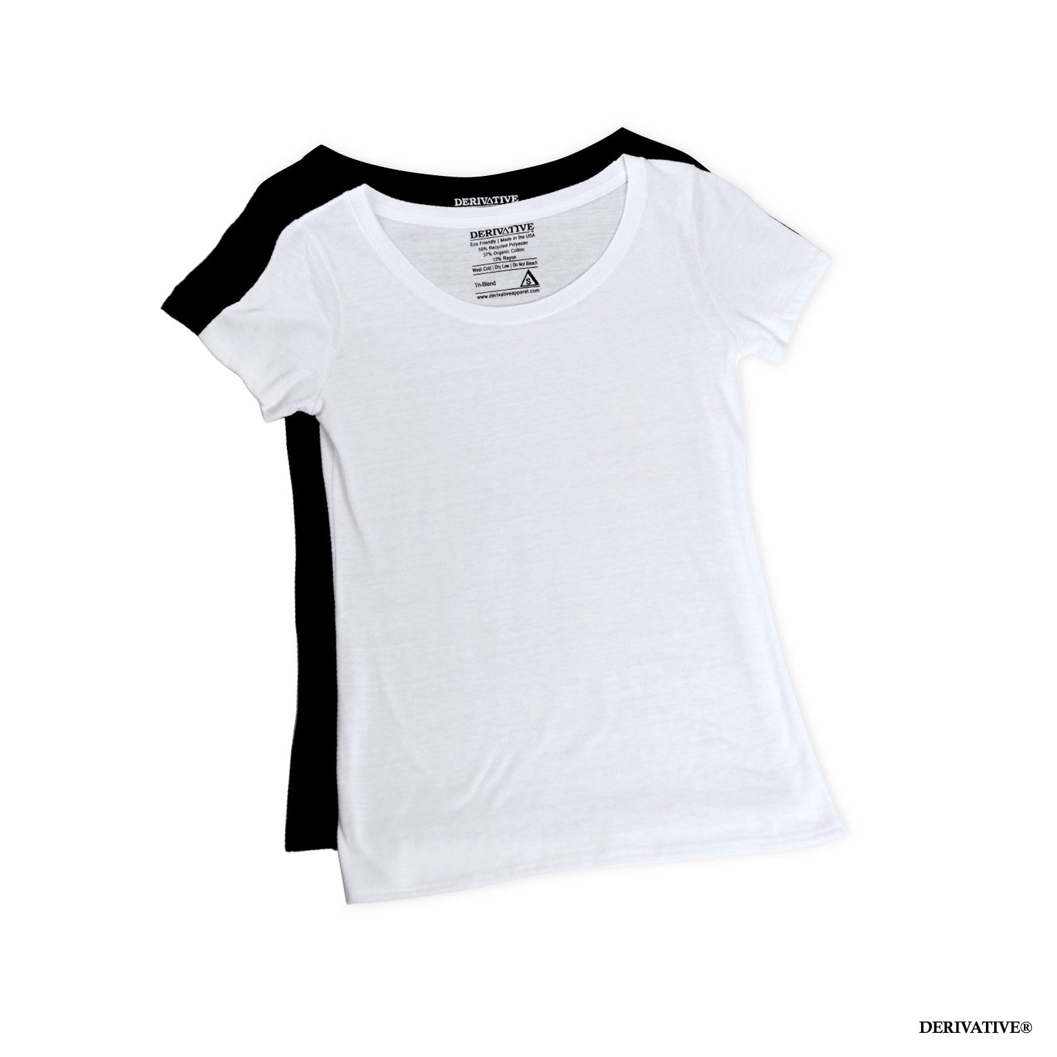 soft comfortable womens eco friendly scoop neck t shirts made from organic cotton & recycled materials