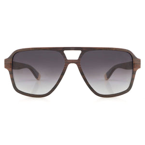 polarized wooden aviator sunglasses